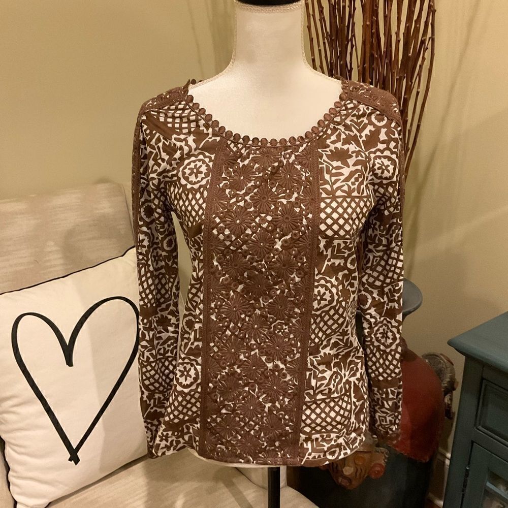 Tory Burch Scoop Neck Blouse 🩷 - Picture 1 of 4